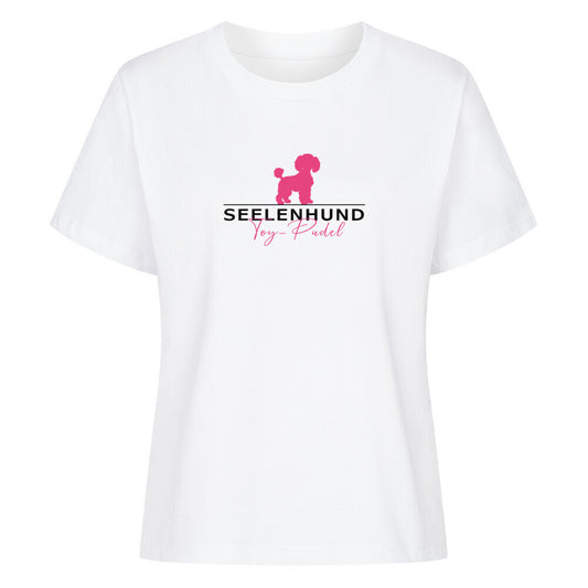 Premium Damen-Shirt "Toypudel - Seelenhund" Weiß – hunde-shirt.de
