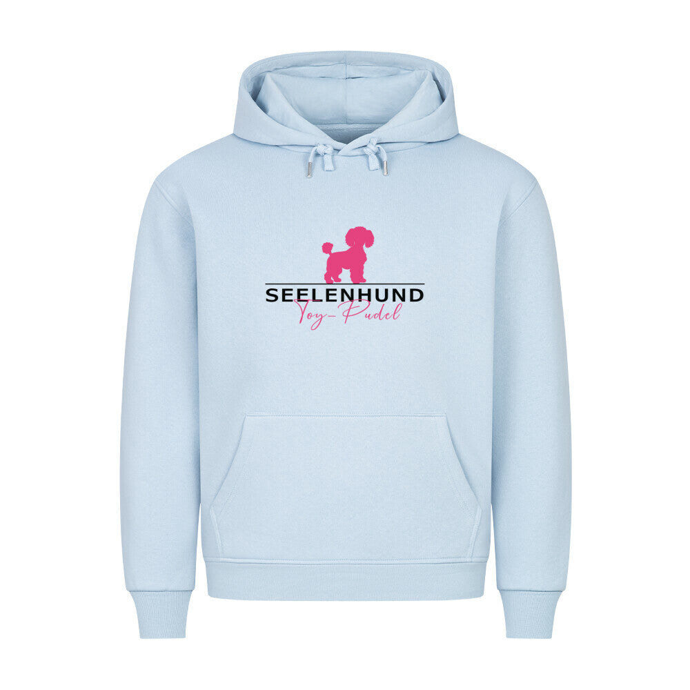 Premium Hoodie "Toypudel - Seelenhund" Babyblau – hunde-shirt.de