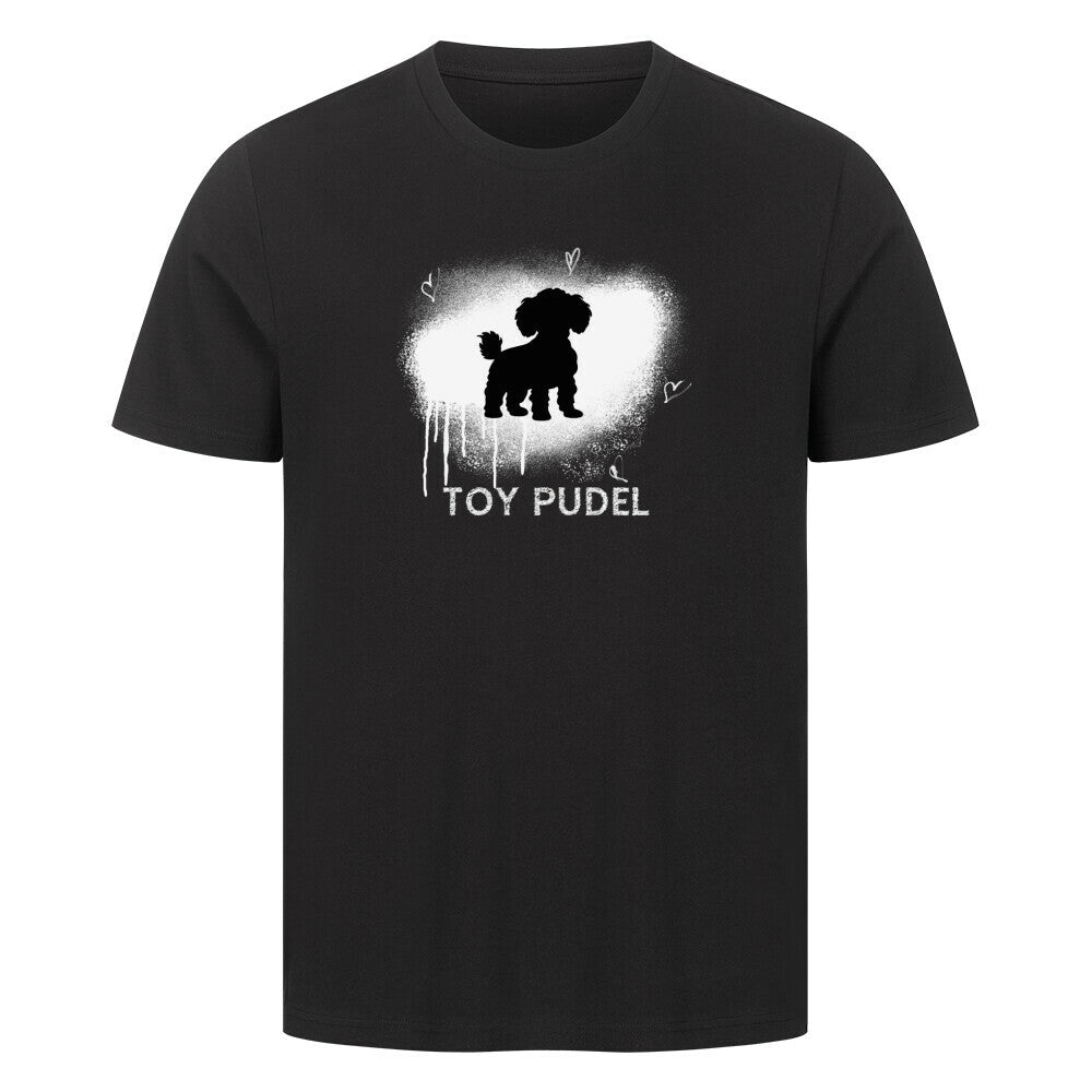 Premium T-Shirt "Toypudel - Brush" Schwarz – hunde-shirt.de