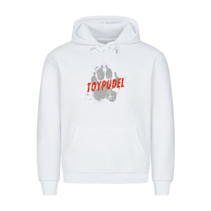 Premium Hoodie "Toypudel - PAW" Weiß – hunde-shirt.de