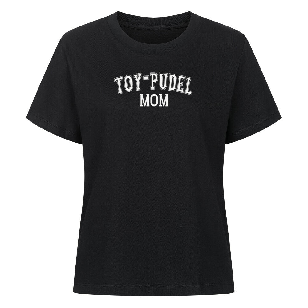 Premium Damen-Shirt "Toypudel - MOM" Schwarz – hunde-shirt.de