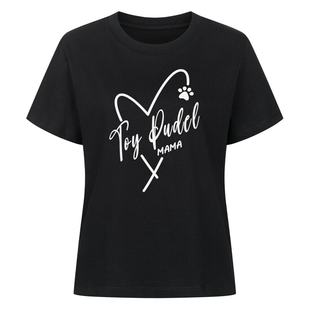 Premium Damen-Shirt "Toypudel - Mama" Schwarz – hunde-shirt.de