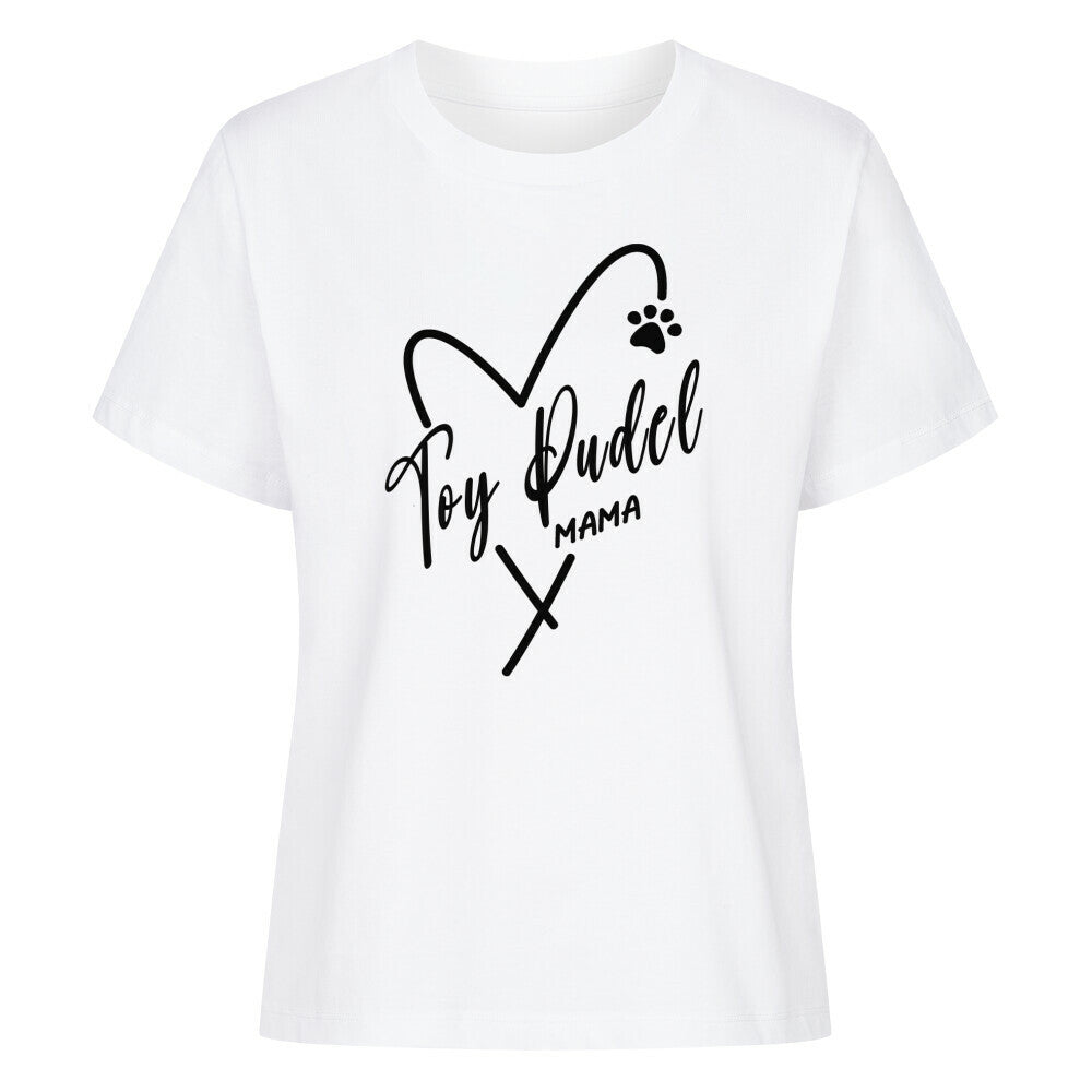 Premium Damen-Shirt "Toypudel - Mama" Weiß – hunde-shirt.de