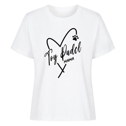 Premium Damen-Shirt "Toypudel - Mama" Weiß – hunde-shirt.de