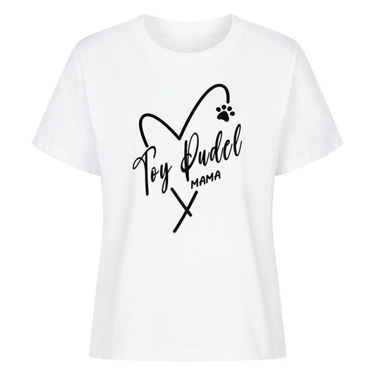 Premium Damen-Shirt "Toypudel - Mama" Weiß – hunde-shirt.de