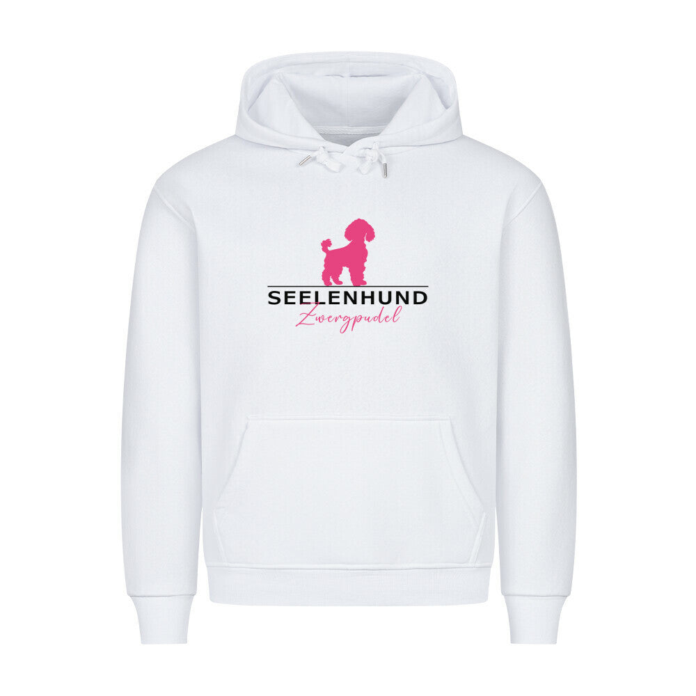 Premium Hoodie "Zwergpudel - Seelenhund" Weiß – hunde-shirt.de