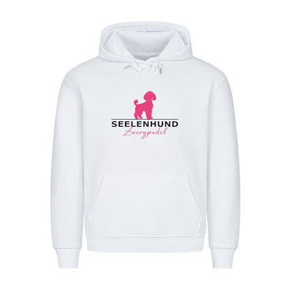 Premium Hoodie "Zwergpudel - Seelenhund" Weiß – hunde-shirt.de
