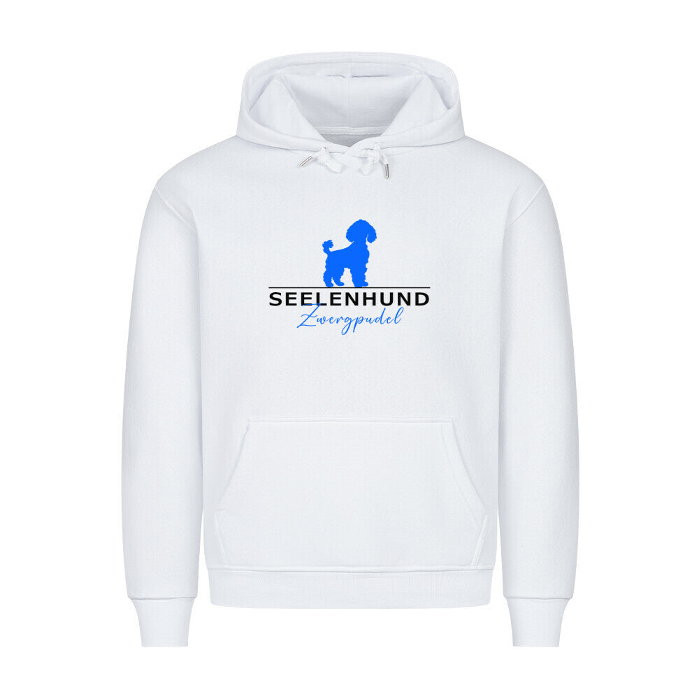 Premium Hoodie "Zwergpudel - Seelenhund" Weiß – hunde-shirt.de