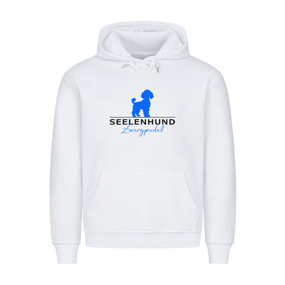 Premium Hoodie "Zwergpudel - Seelenhund" Weiß – hunde-shirt.de