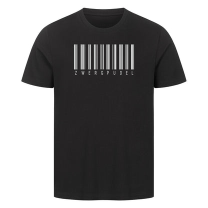 Premium T-Shirt "Zwergpudel - Scan" Schwarz – hunde-shirt.de