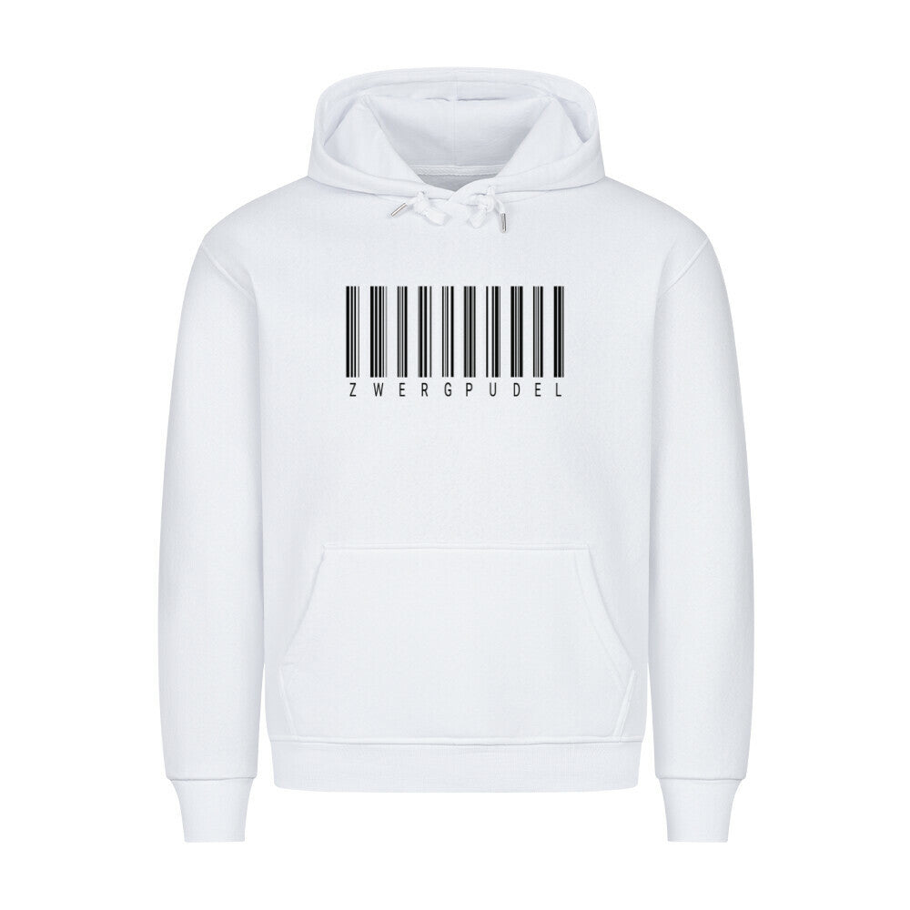 Premium Hoodie "Zwergpudel - Scan" Weiß – hunde-shirt.de