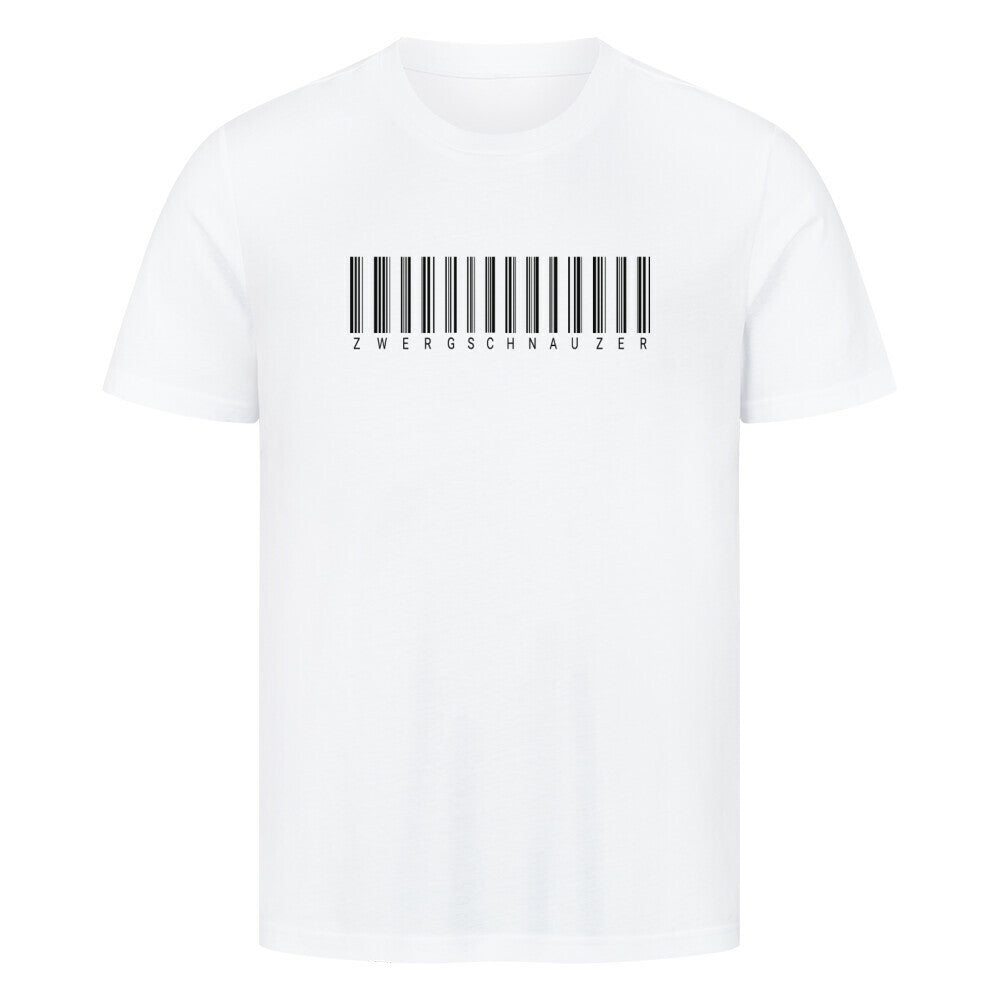 Premium T-Shirt "Zwergschnauzer - Scan" Weiß – hunde-shirt.de