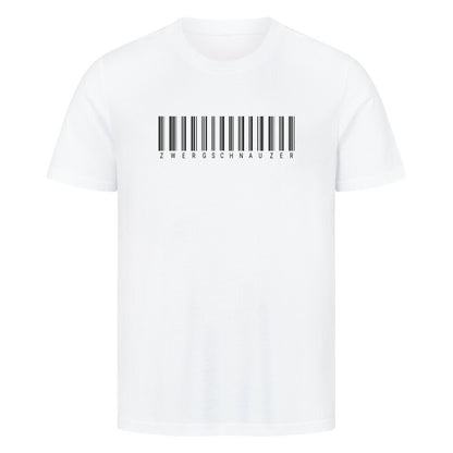 Premium T-Shirt "Zwergschnauzer - Scan" Weiß – hunde-shirt.de