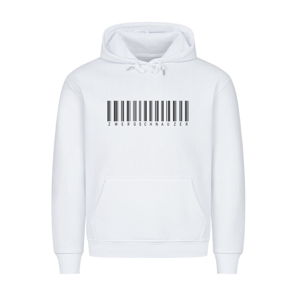 Premium Hoodie "Zwergschnauzer - Scan" Weiß – hunde-shirt.de