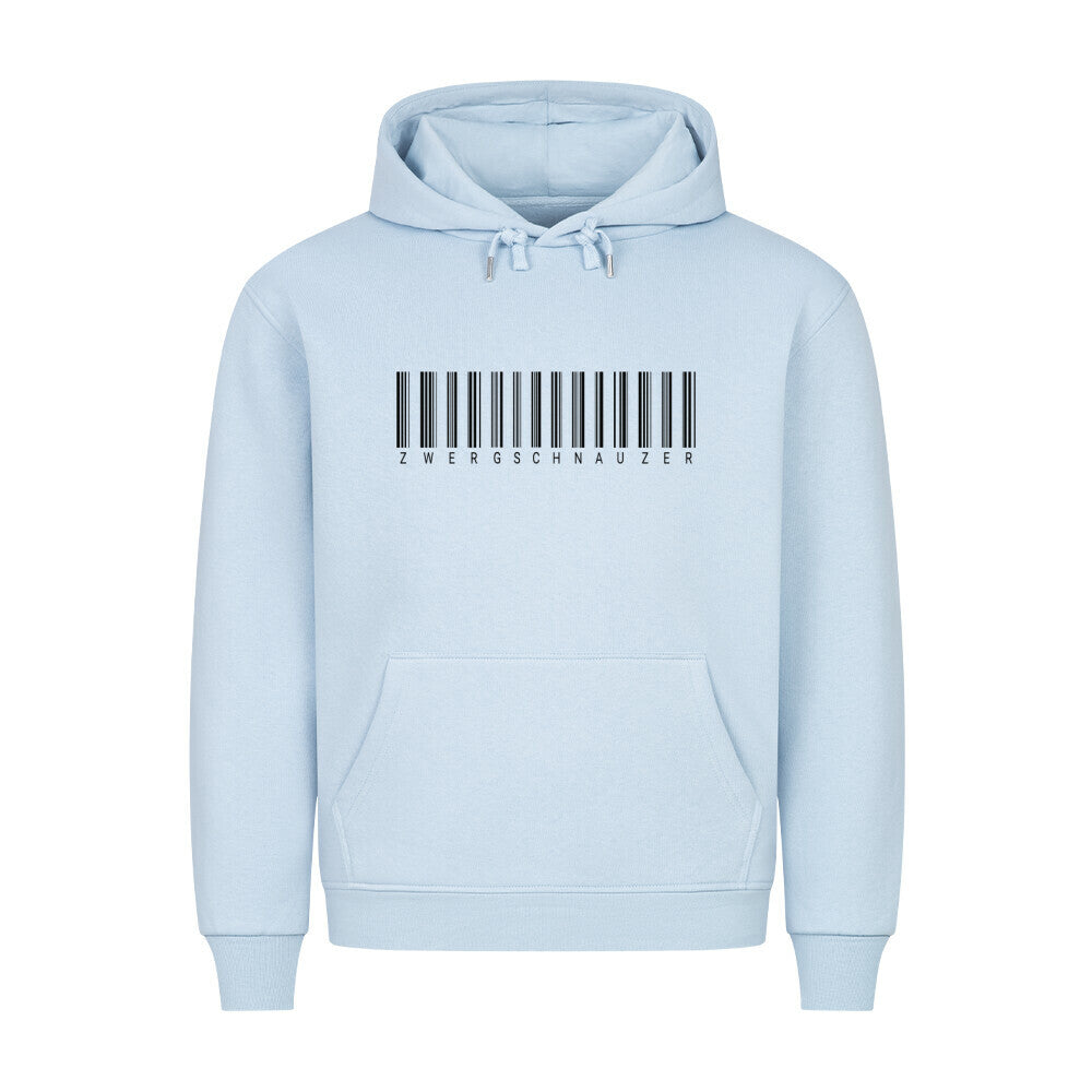 Premium Hoodie "Zwergschnauzer - Scan" Babyblau – hunde-shirt.de