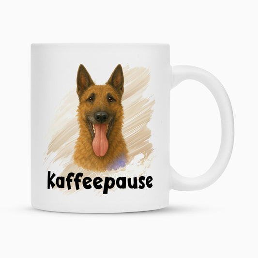 Tasse "Laekenois - Kaffeepause" Weiß – hunde-shirt.de
