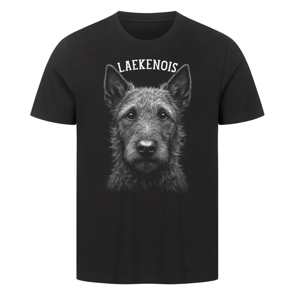 Premium T-Shirt "Laekenois - Pure" Schwarz – hunde-shirt.de