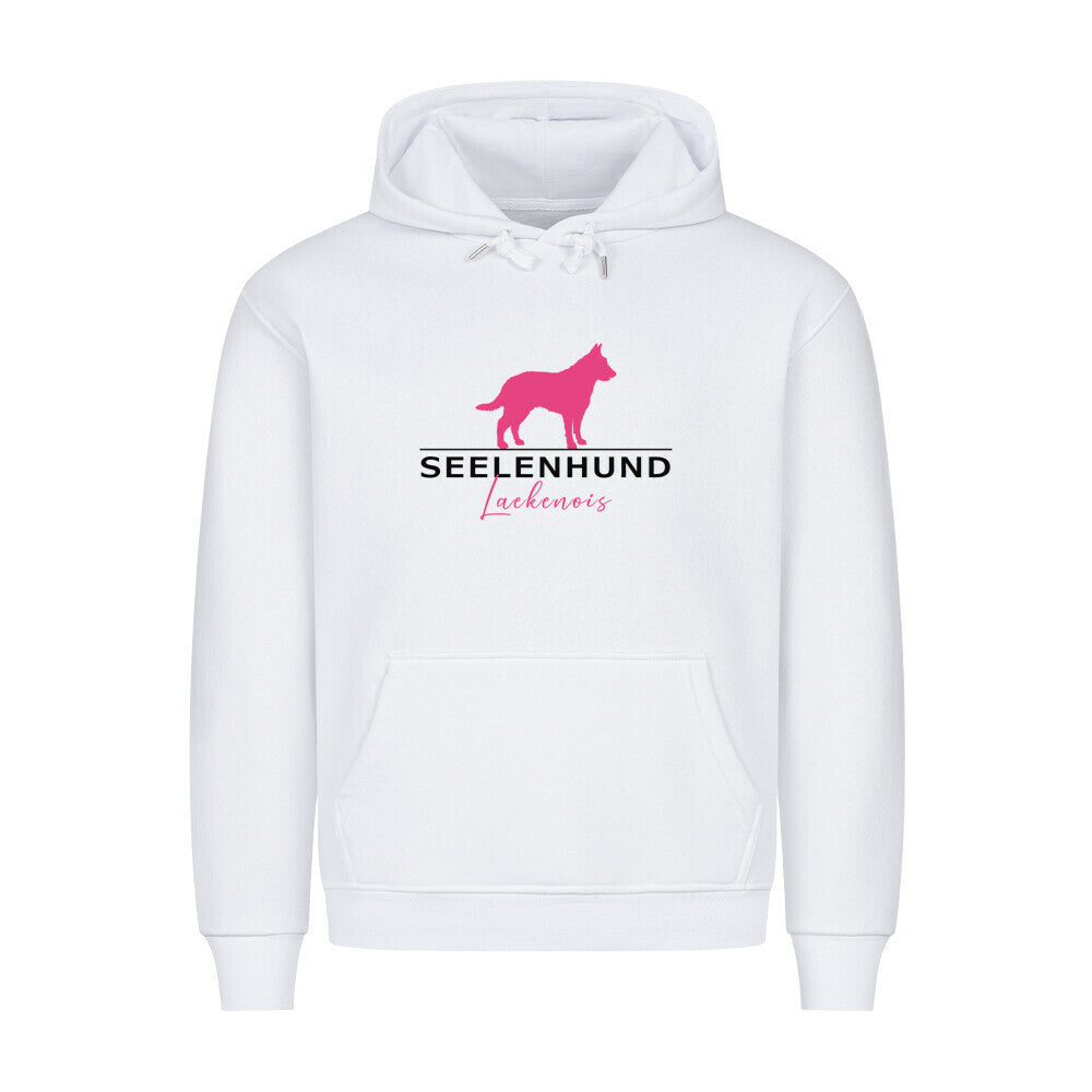 Premium Hoodie "Laekenois - Seelenhund" Weiß – hunde-shirt.de
