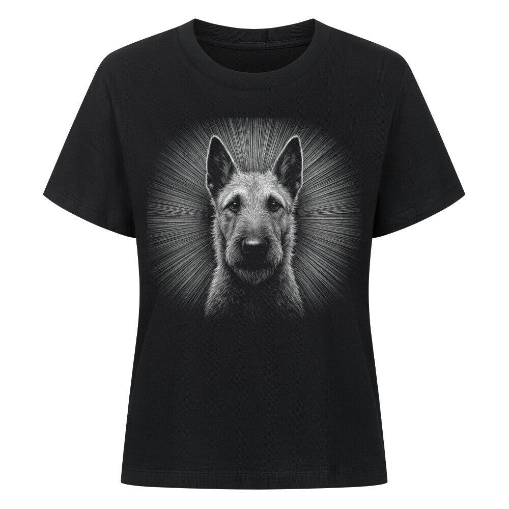 Premium Damen- Shirt "Laekenois - Shine" Schwarz – hunde-shirt.de