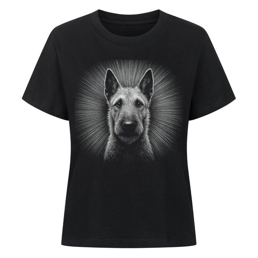 Premium Damen- Shirt "Laekenois - Shine" Schwarz – hunde-shirt.de