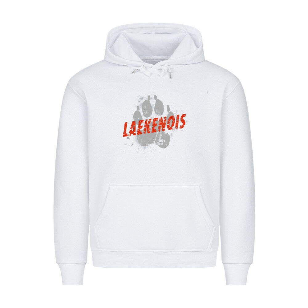 Premium Hoodie "Laekenois - PAW" Weiß – hunde-shirt.de