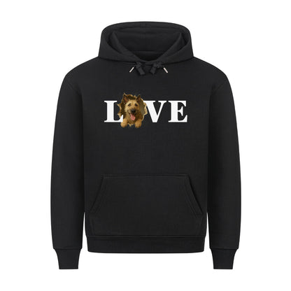 Premium Hoodie "Laekenois - LOVE" Schwarz – hunde-shirt.de