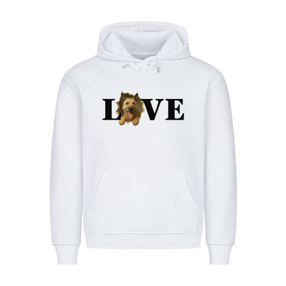 Premium Hoodie "Laekenois - LOVE" Weiß – hunde-shirt.de