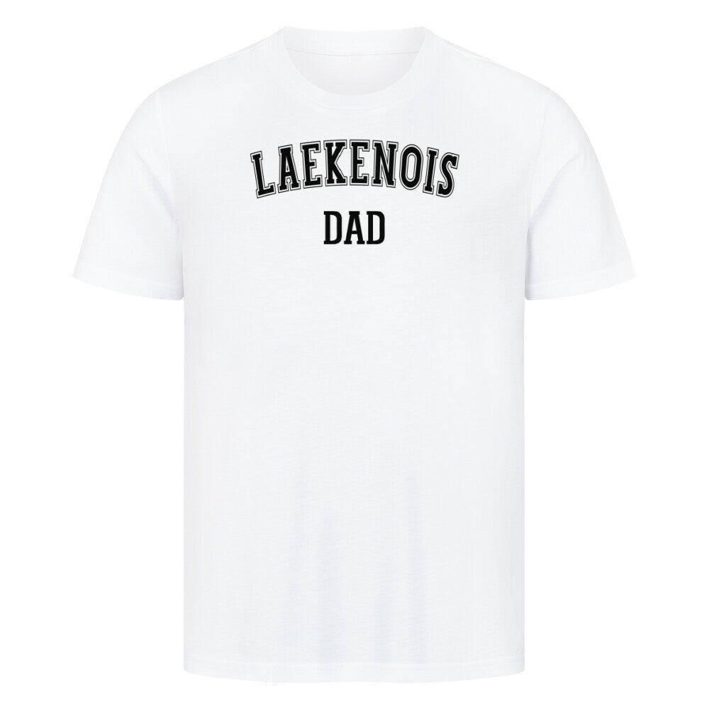 Premium T-Shirt "Laekenois - DAD" Weiß – hunde-shirt.de
