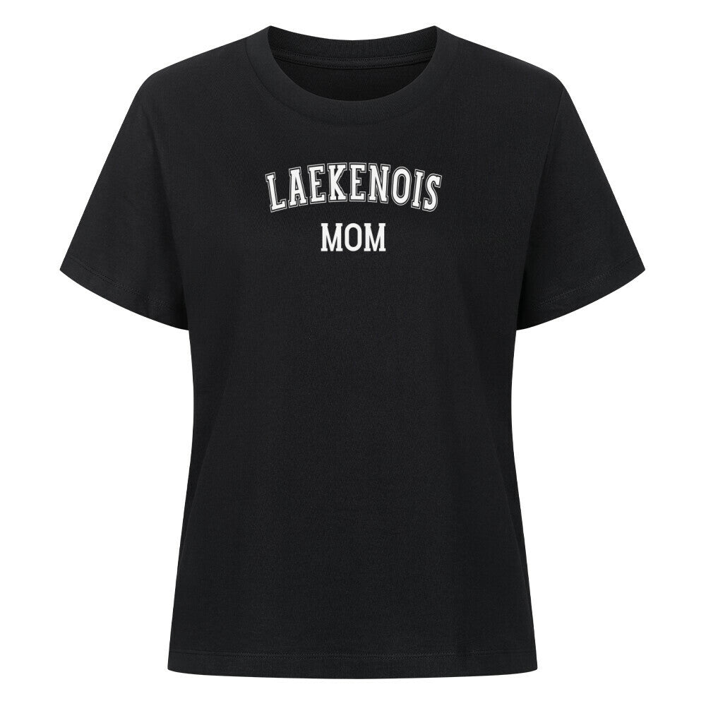 Premium Damen-Shirt "Laekenois - MOM" Schwarz – hunde-shirt.de