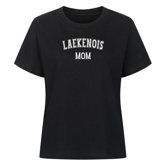 Premium Damen-Shirt "Laekenois - MOM" Schwarz – hunde-shirt.de