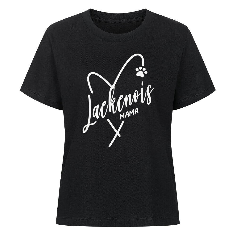 Premium Damen-Shirt "Laekenois - Mama" Schwarz – hunde-shirt.de