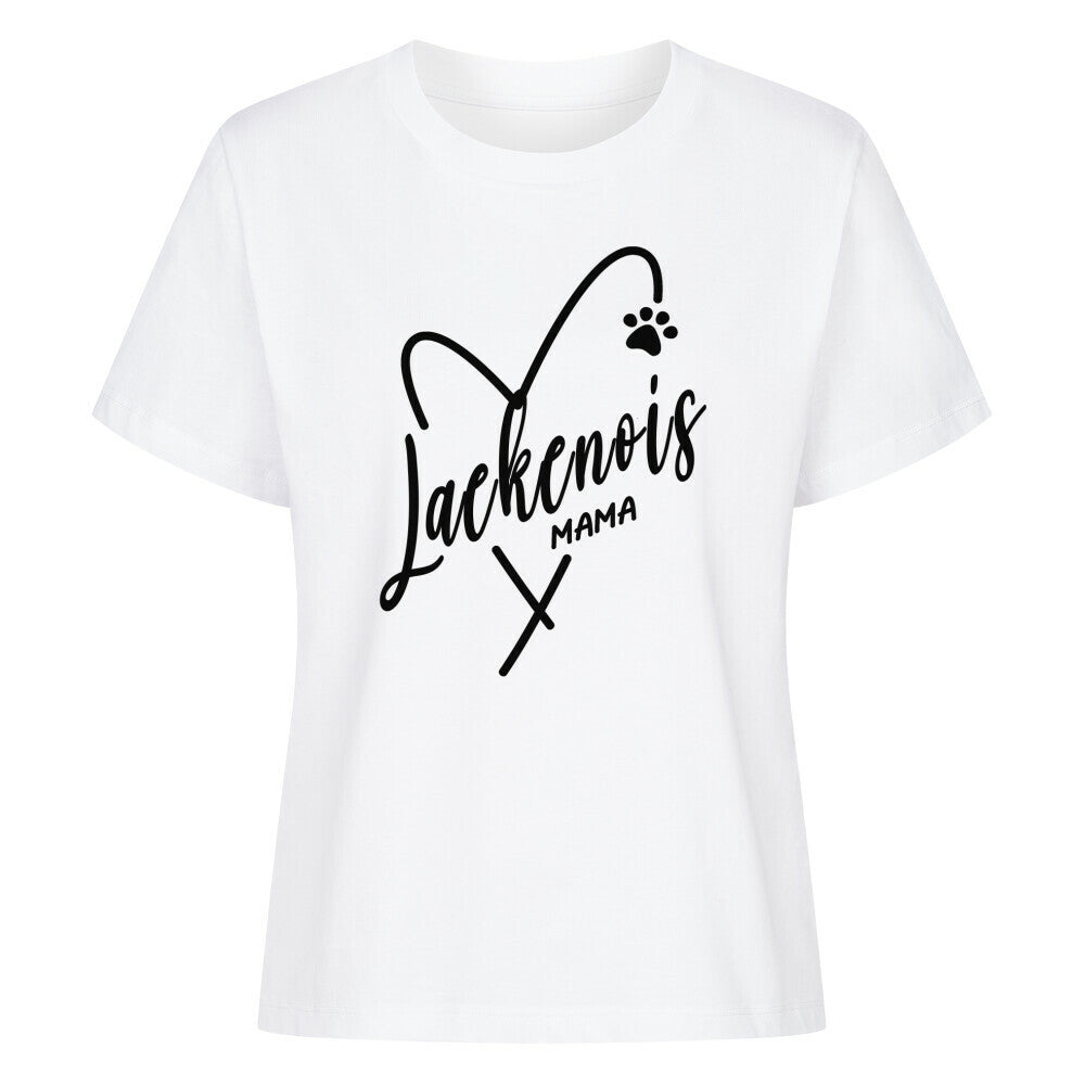 Premium Damen-Shirt "Laekenois - Mama" Weiß – hunde-shirt.de