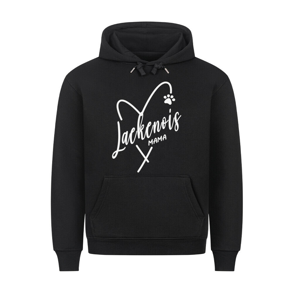Premium Hoodie "Laekenois - Mama" Schwarz – hunde-shirt.de