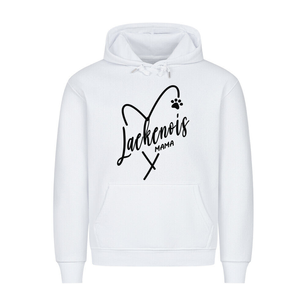 Premium Hoodie "Laekenois - Mama" Weiß – hunde-shirt.de
