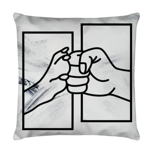 Kissen "BFF.." Weiß – hunde-shirt.de