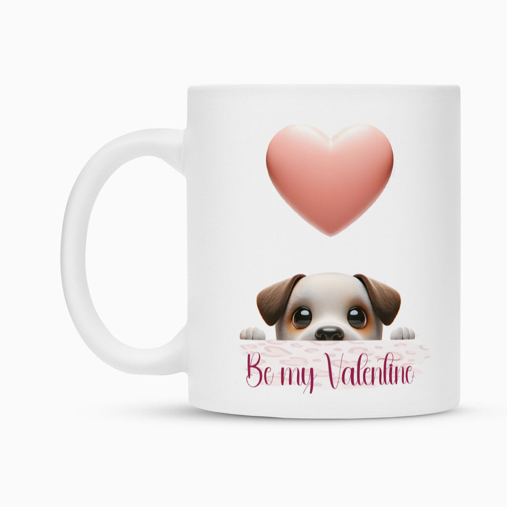 Tasse " Be my Valentine" – hunde-shirt.de