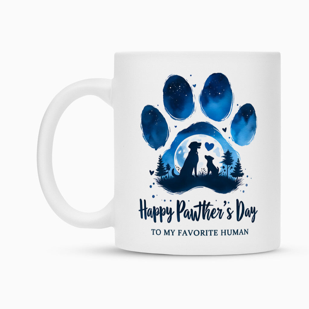 Tasse "Happy PAWthers Day" – hunde-shirt.de