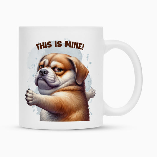 Tasse "This is mine!" Weiß – hunde-shirt.de