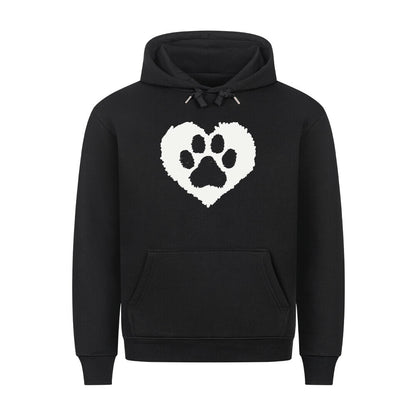 Premium Hoodie "Hundeliebe" Schwarz – hunde-shirt.de