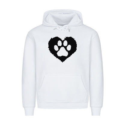 Premium Hoodie "Hundeliebe" Weiß – hunde-shirt.de