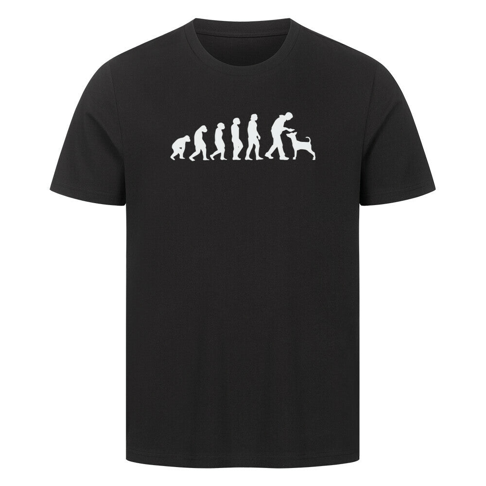 Premium T-Shirt "Evolution" Schwarz – hunde-shirt.de