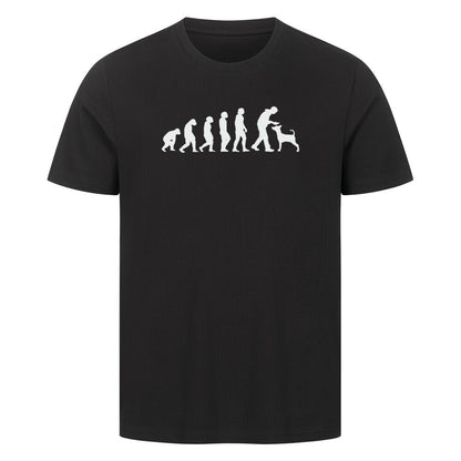 Premium T-Shirt "Evolution" Schwarz – hunde-shirt.de