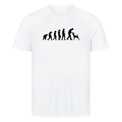 Premium T-Shirt "Evolution" Weiß – hunde-shirt.de
