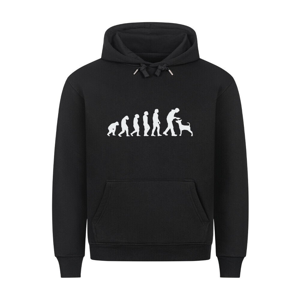 Premium Hoodie "Evolution" Schwarz – hunde-shirt.de