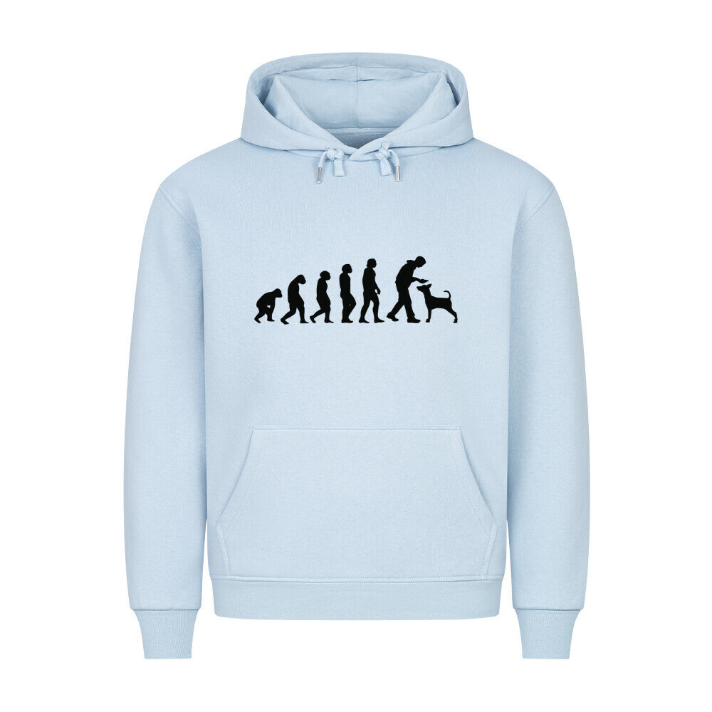 Premium Hoodie "Evolution" Babyblau – hunde-shirt.de