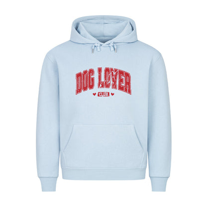 Premium Hoodie "DOG LOVER CLUB" Babyblau – hunde-shirt.de