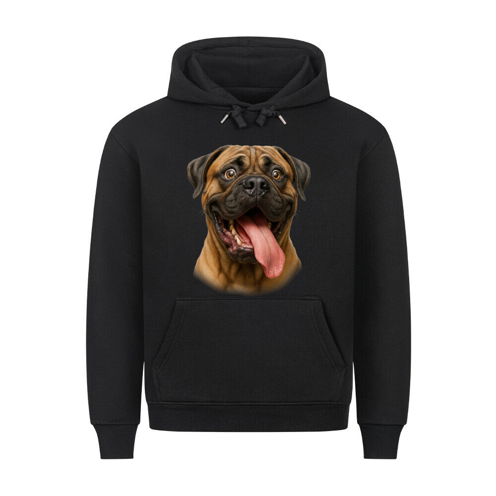 Premium Hoodie "Bullmastiff - Crazy" Schwarz – hunde-shirt.de