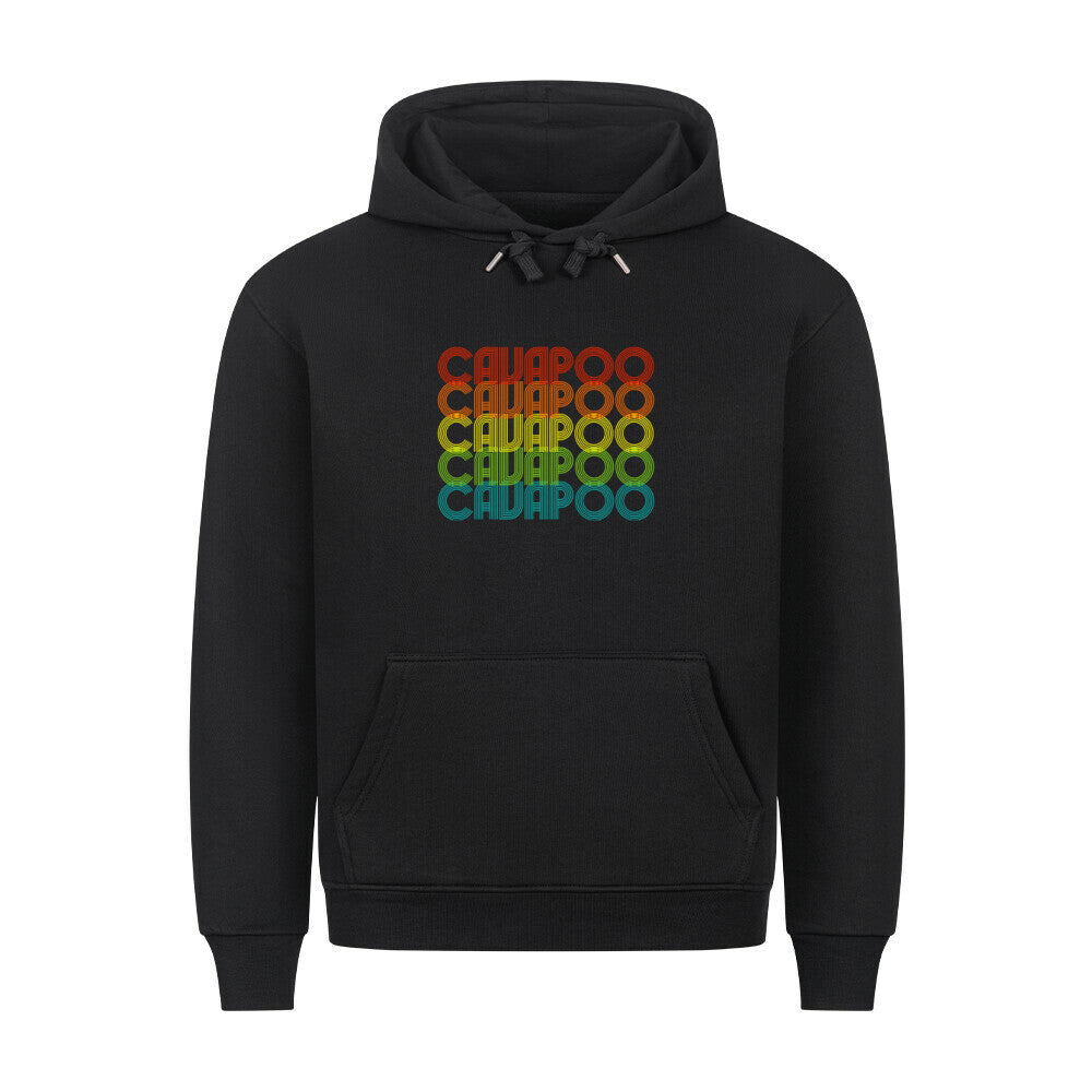 Premium Hoodie "Cavapoo - RETRO" Schwarz – hunde-shirt.de