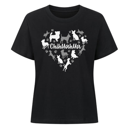 Premium Damen-Shirt "Chihuahua - Mein Herz" Schwarz – hunde-shirt.de