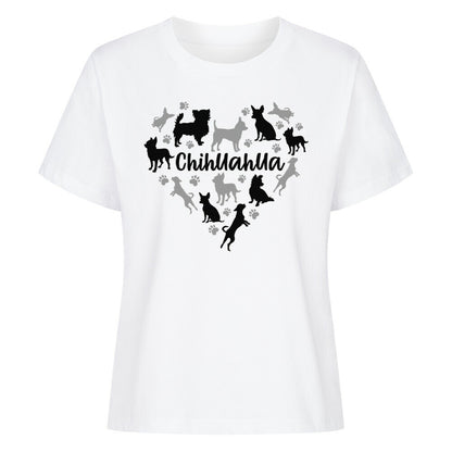 Premium Damen-Shirt "Chihuahua - Mein Herz" Weiß – hunde-shirt.de